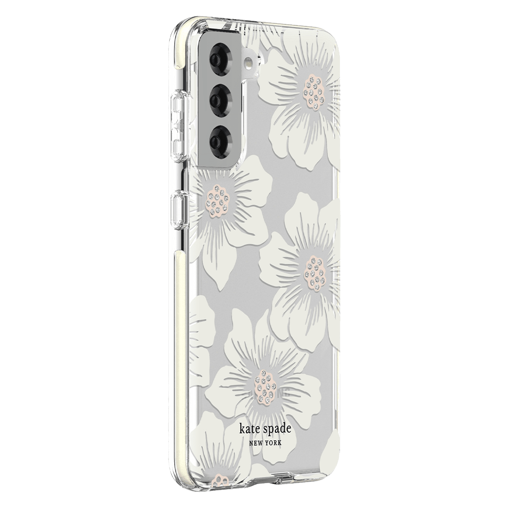 Wholesale cell phone accessory Kate Spade - Hardshell Case for Samsung Galaxy S21 5G - Hollyhock