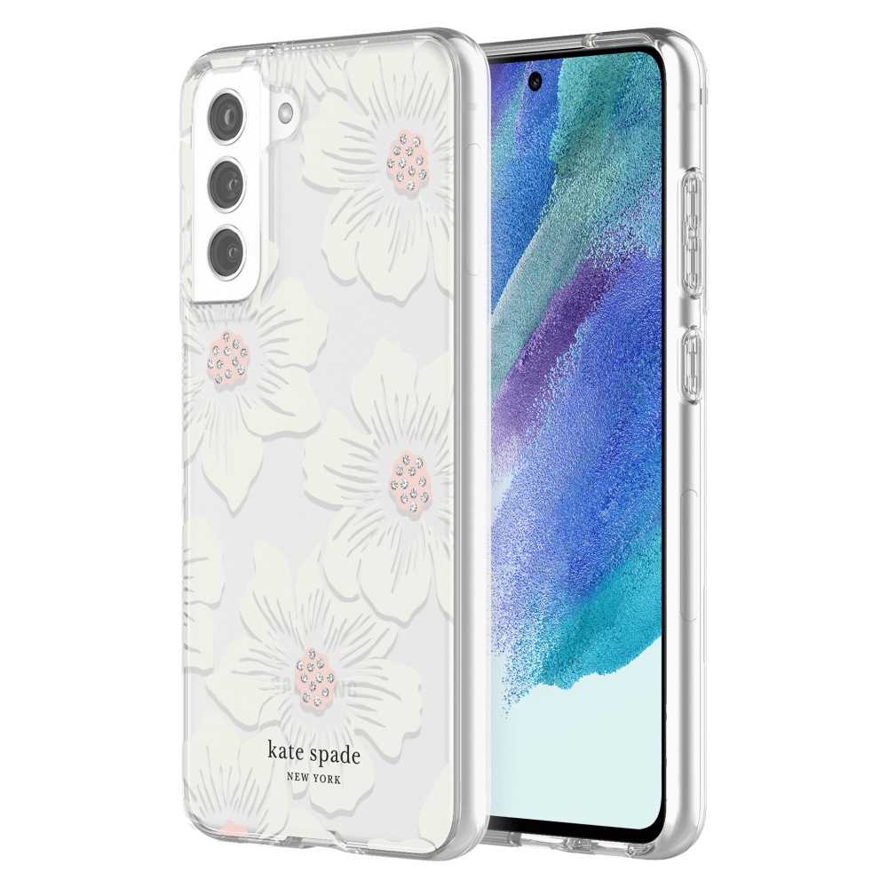 Wholesale cell phone accessory Kate Spade - Hardshell Case for Samsung Galaxy S21 FE 5G - Hollyhock