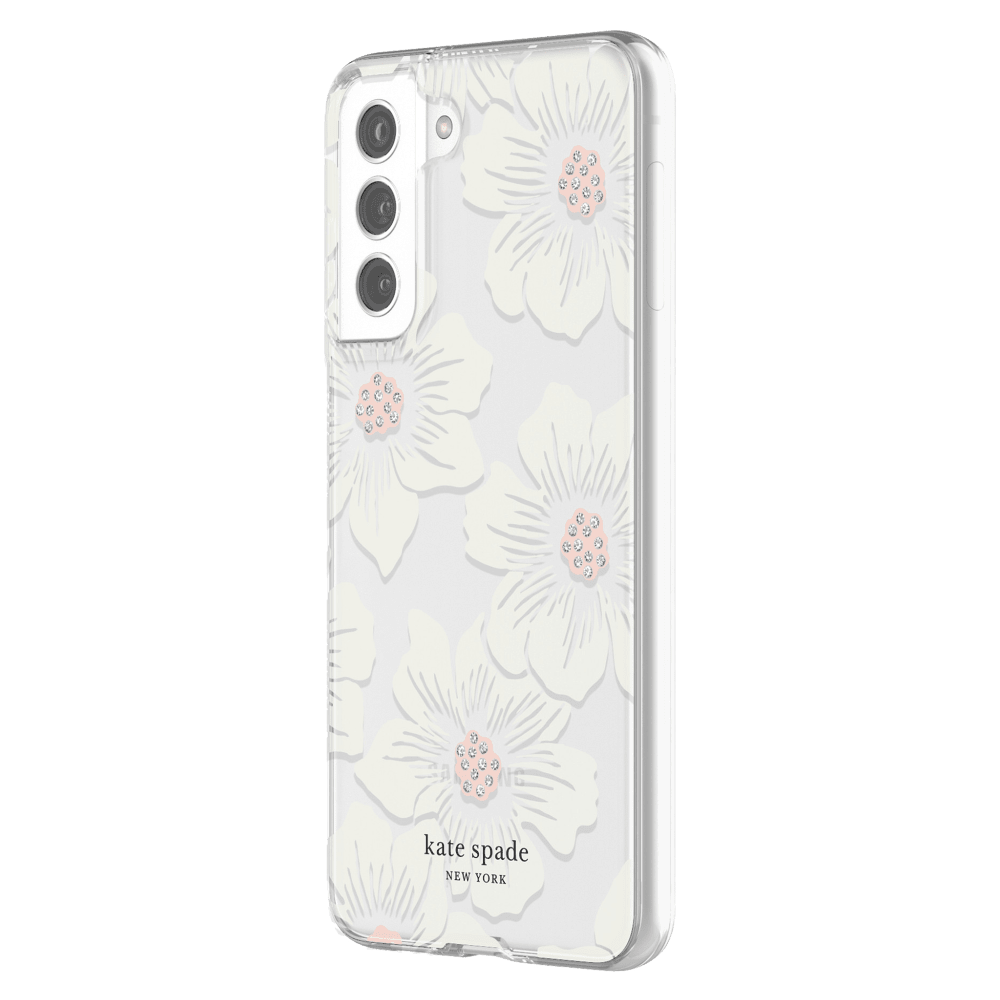 Wholesale cell phone accessory Kate Spade - Hardshell Case for Samsung Galaxy S21 FE 5G - Hollyhock
