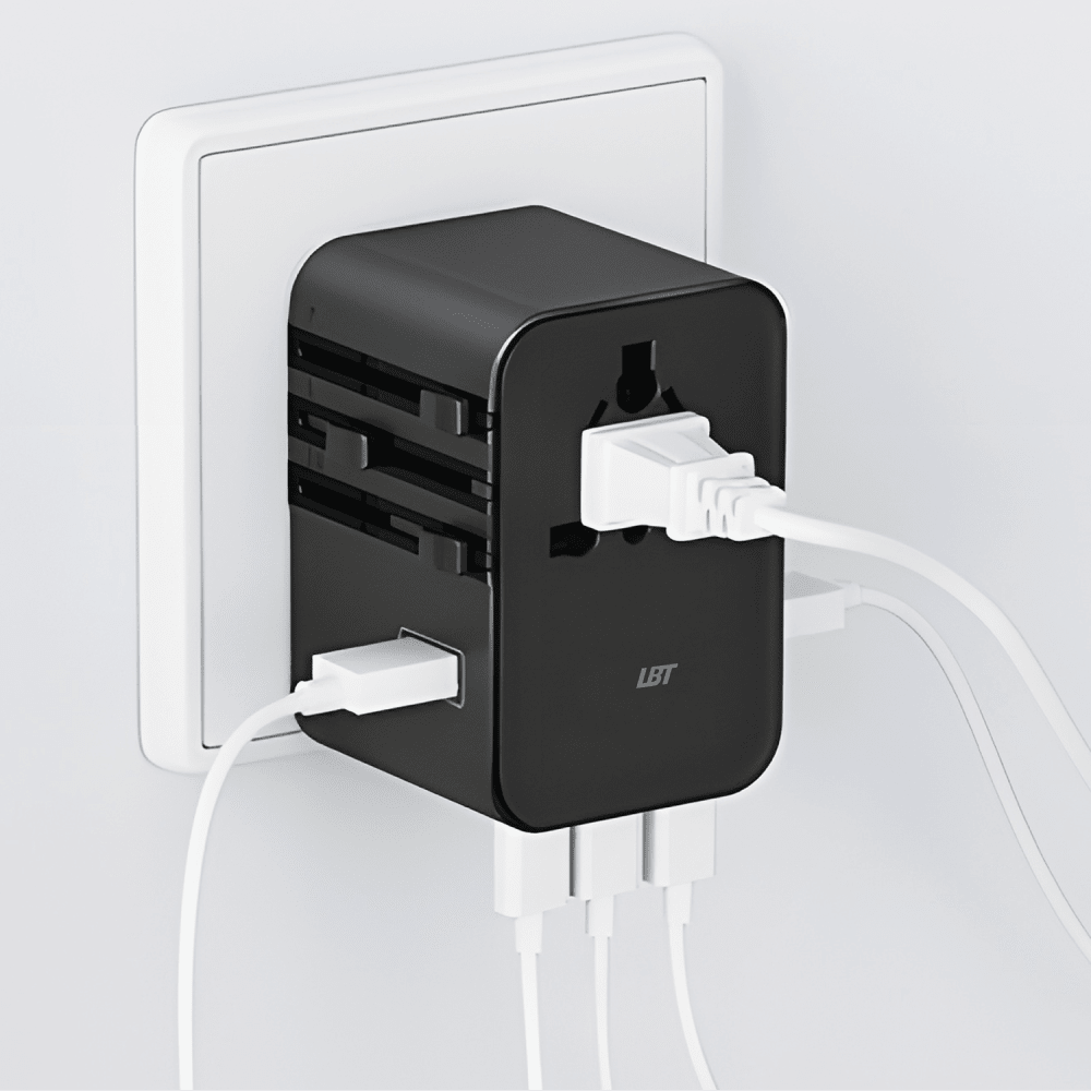 Wholesale cell phone accessory LBT - 45W Ultra Fast Power Deliver PD 6-Port Travel PD Wall