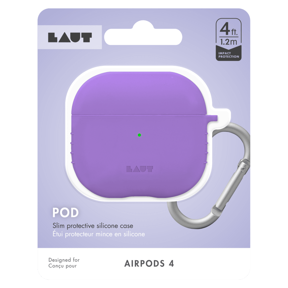 Wholesale cell phone accessory Laut - POD Case for Apple AirPods 4 - Lavender