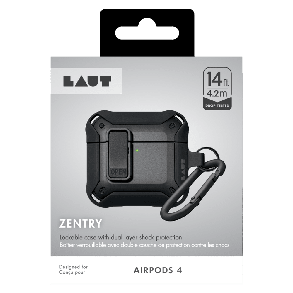 Wholesale cell phone accessory Laut - ZENTRY Case for Apple AirPods 4 - Black