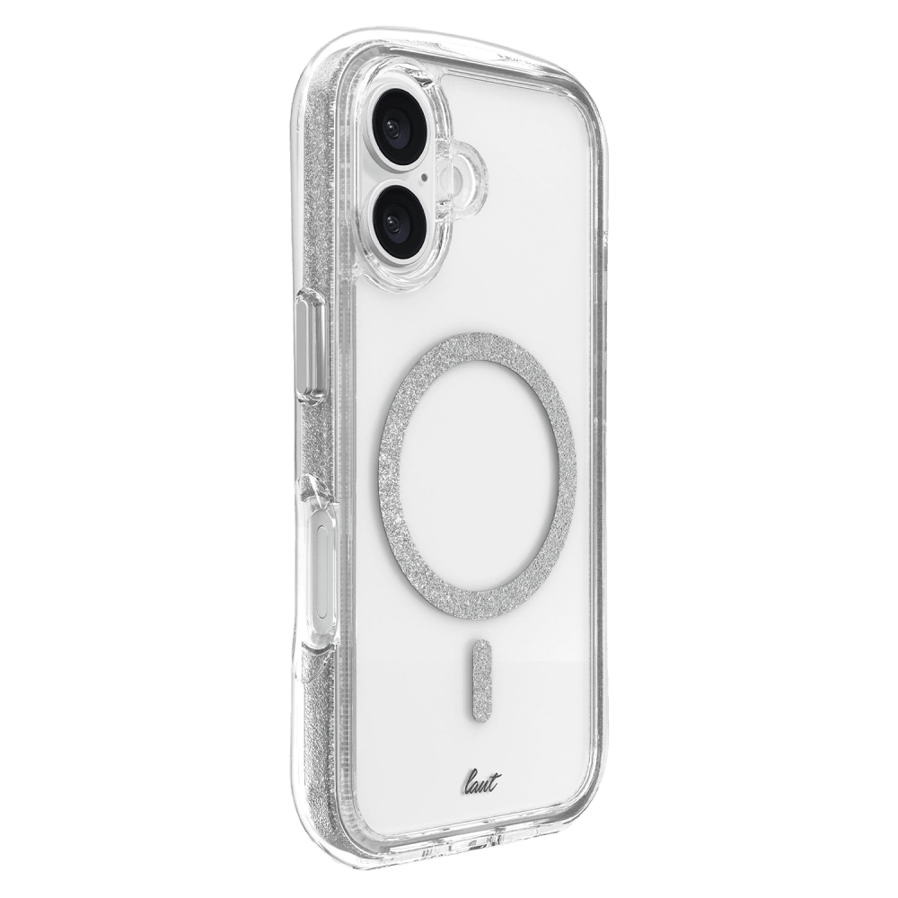 Wholesale cell phone accessory Laut - Aero Sparkle MagSafe Case for Apple iPhone 16 - Crystal
