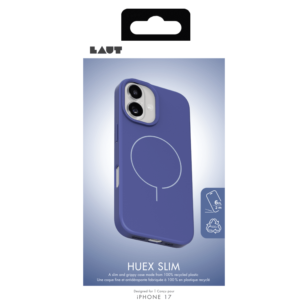 Wholesale cell phone accessory Laut - Huex Slim MagSafe Case for Apple iPhone 17 - Future Blue