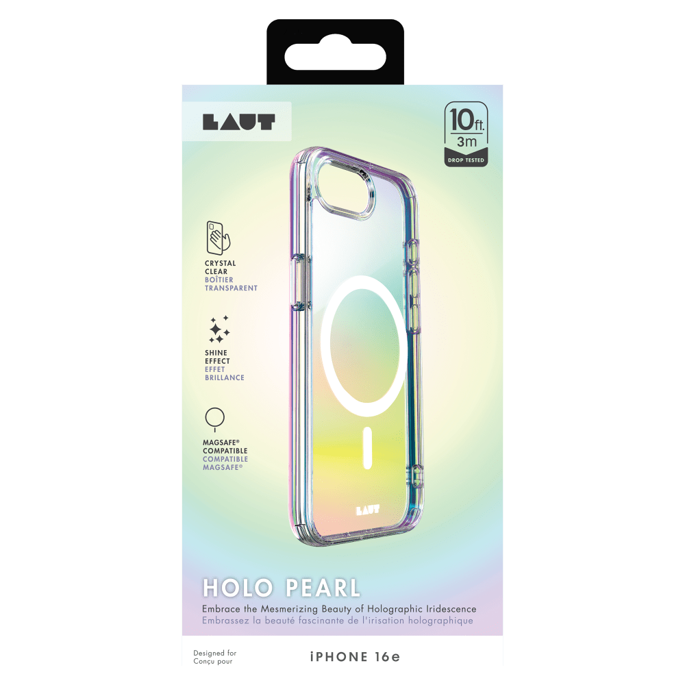 Wholesale cell phone accessory Laut - HOLO Case for Apple iPhone 16e - Pearl