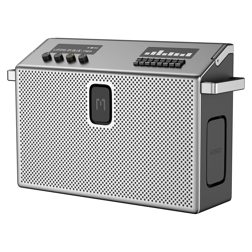 Wholesale cell phone accessory MONDO - Bluetooth Speaker (Large) - Silver