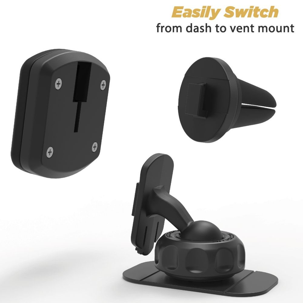 Wholesale cell phone accessory Scosche - MagicMount 2 in 1 Vent  /  Dash Mount - Black