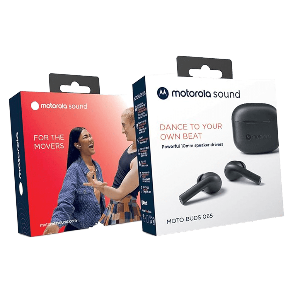 Wholesale cell phone accessory Motorola - Motobuds 065 True Wireless Bluetooth Earbuds - Moonless