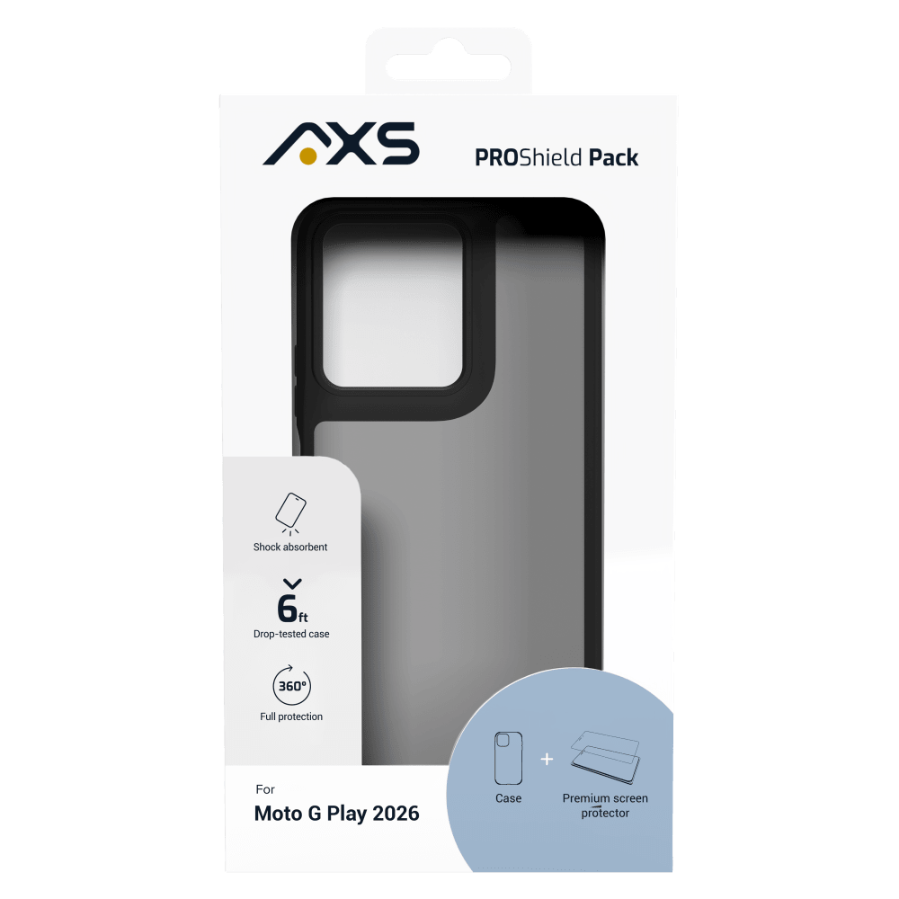 Wholesale cell phone accessory AXS - PROShield Case with ARMORGlass Pack for Motorola Moto