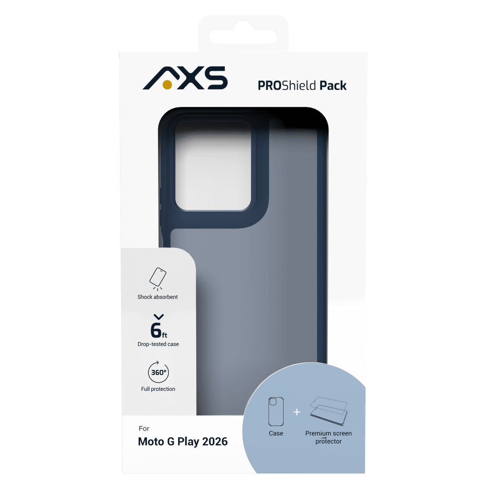 Wholesale cell phone accessory AXS - PROShield Case with ARMORGlass Pack for Motorola Moto