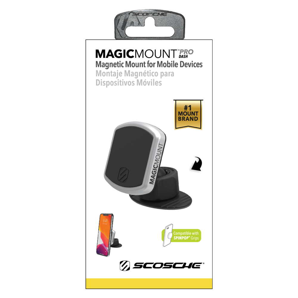 Wholesale cell phone accessory Scosche - MagicMount Pro Dash Mount for PopSockets - Black and