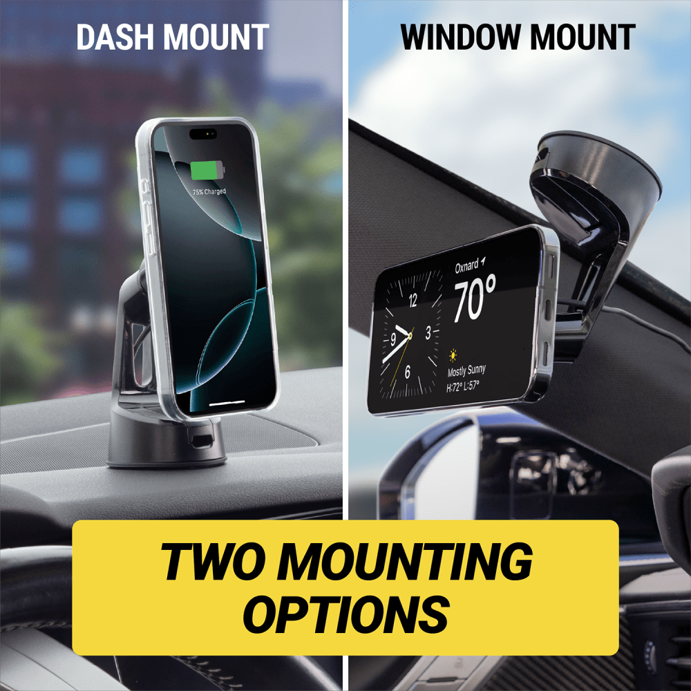 Wholesale cell phone accessory Scosche - MagicMount Charge Pro Window / Dash Qi2 Wireless Charging