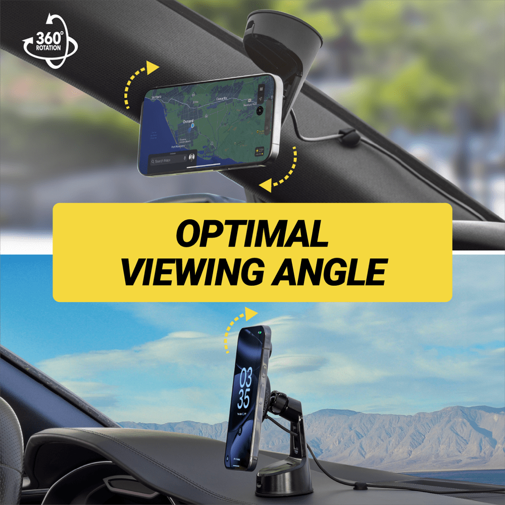 Wholesale cell phone accessory Scosche - MagicMount Charge Pro Window / Dash Qi2 Wireless Charging