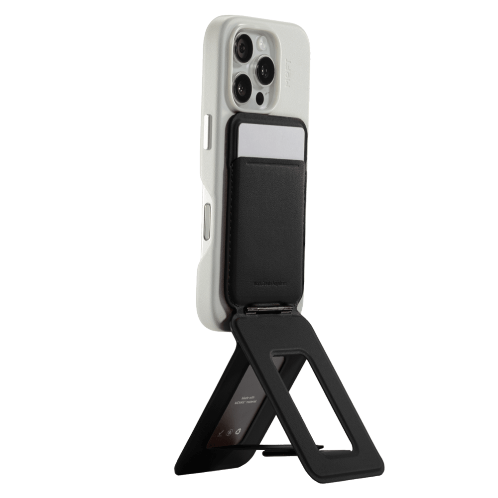Wholesale cell phone accessory MoFT - MOVAS Snap Phone MagSafe Tripod Wallet - Jet Black