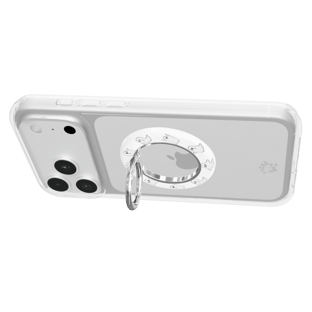 Wholesale cell phone accessory VELVET CAVIAR - Magnetic Phone Ring and Stand - Ghosted Clear