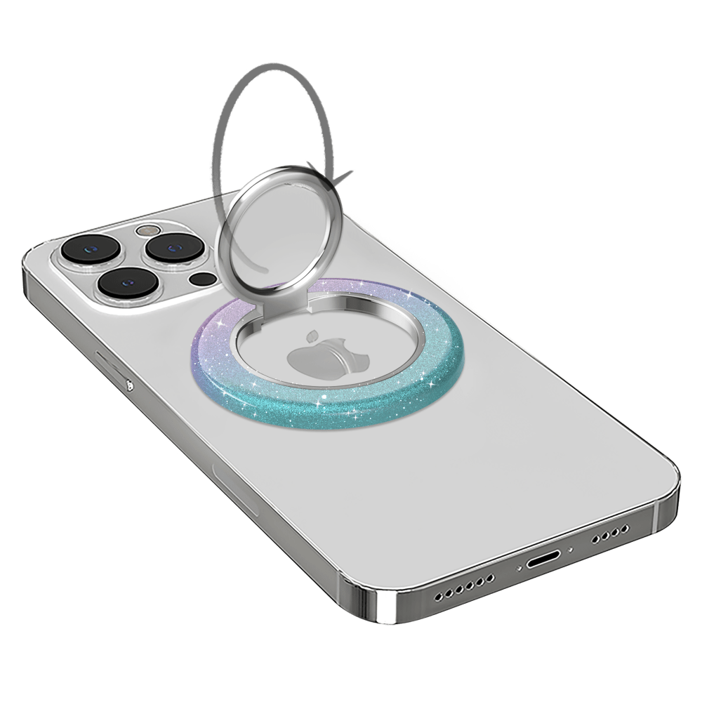 Wholesale cell phone accessory VELVET CAVIAR - MagSafe Grip Ring - Ombre Stardust Glitter