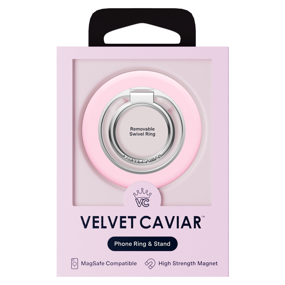 Wholesale cell phone accessory VELVET CAVIAR - MagSafe Phone Grip Ring - Strawberry Milk