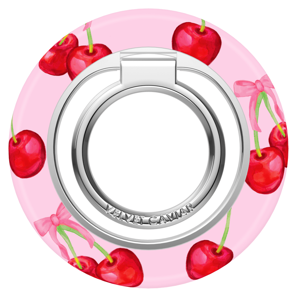 Wholesale cell phone accessory VELVET CAVIAR - MagSafe Grip Ring - Sweet Cherry