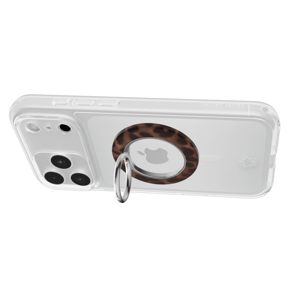Wholesale cell phone accessory VELVET CAVIAR - MagSafe Phone Grip Ring - It Girl Leopard