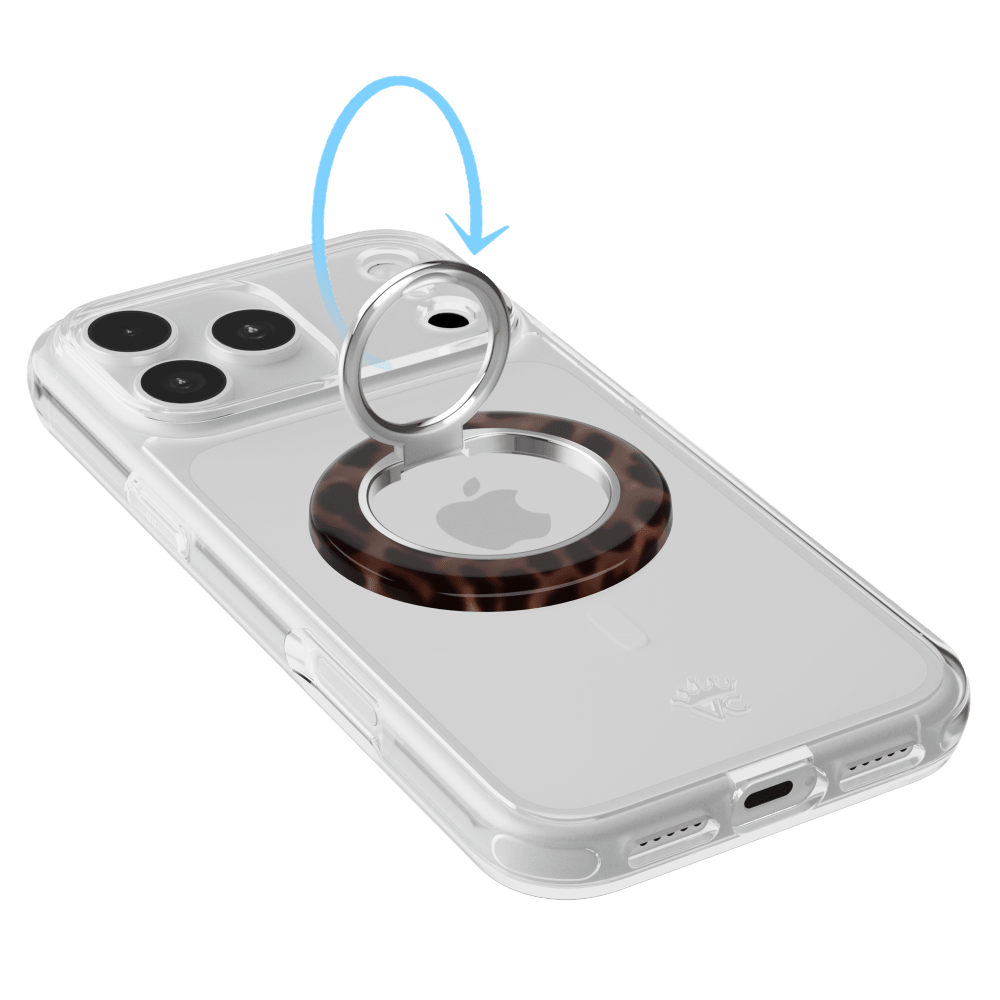 Wholesale cell phone accessory VELVET CAVIAR - MagSafe Phone Grip Ring - It Girl Leopard