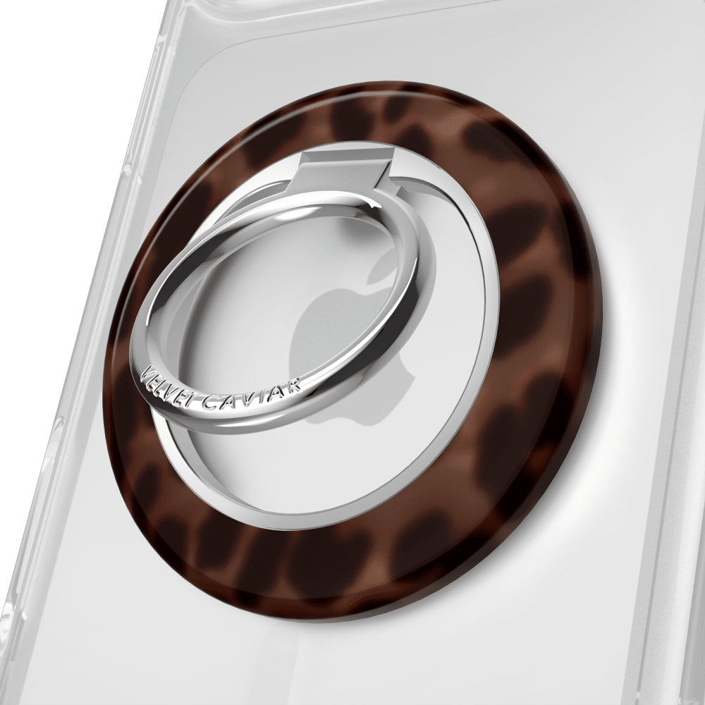 Wholesale cell phone accessory VELVET CAVIAR - MagSafe Phone Grip Ring - It Girl Leopard