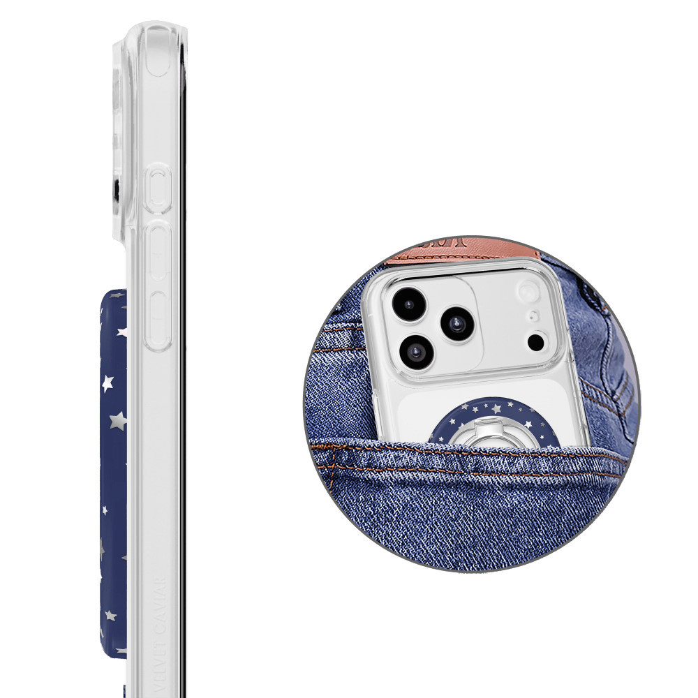 Wholesale cell phone accessory VELVET CAVIAR - Magnetic Phone Ring & Stand - Midnight Stars