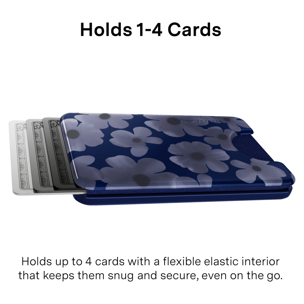 Wholesale cell phone accessory VELVET CAVIAR - Magsafe Phone Wallet - Midnight Blossom