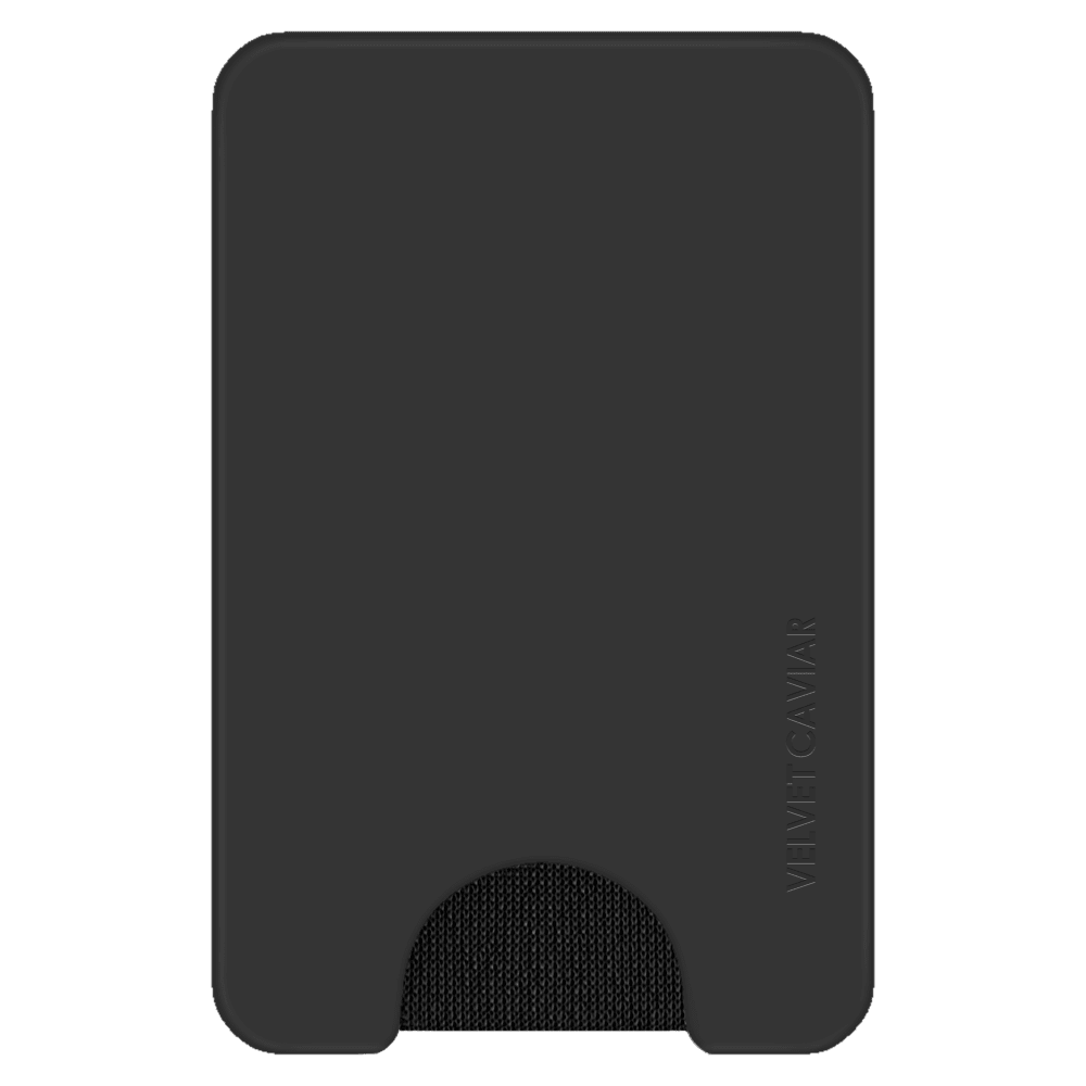 Wholesale cell phone accessory VELVET CAVIAR - Magnetic Phone Wallet - Just Black
