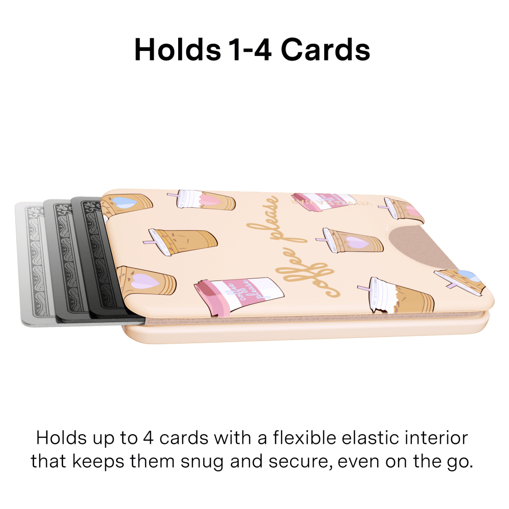 Wholesale cell phone accessory VELVET CAVIAR - Magsafe Phone Wallet - Coffee Please