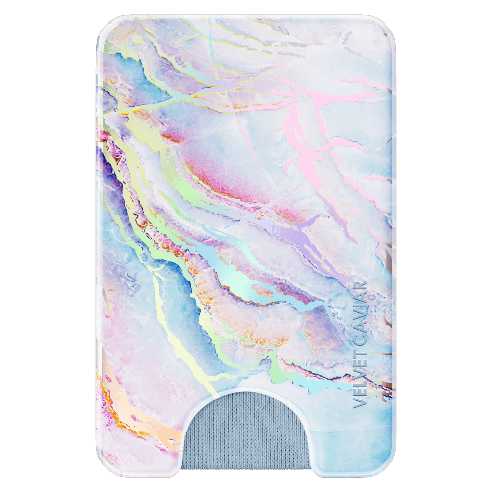 Wholesale cell phone accessory VELVET CAVIAR - Magsafe Phone Wallet - Holo Moonstone