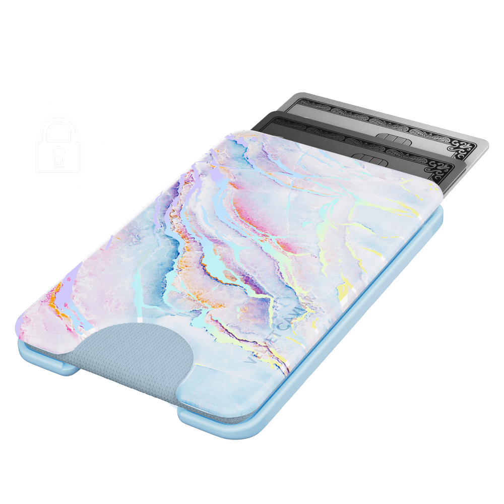 Wholesale cell phone accessory VELVET CAVIAR - Magsafe Phone Wallet - Holo Moonstone