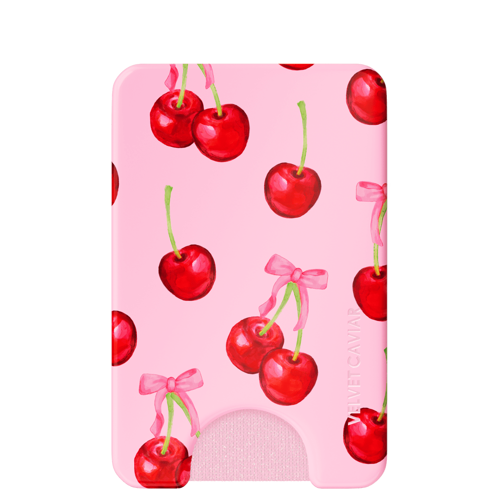 Wholesale cell phone accessory VELVET CAVIAR - Magsafe Phone Wallet - Sweet Cherry