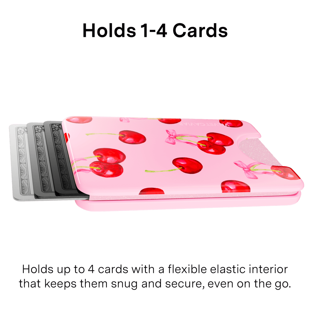 Wholesale cell phone accessory VELVET CAVIAR - Magsafe Phone Wallet - Sweet Cherry