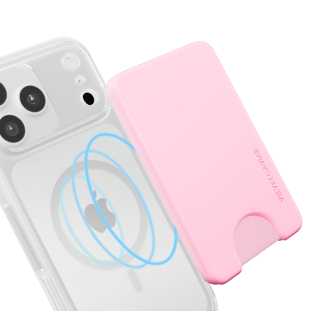 Wholesale cell phone accessory VELVET CAVIAR - Magsafe Phone Wallet - Strawberry Milk