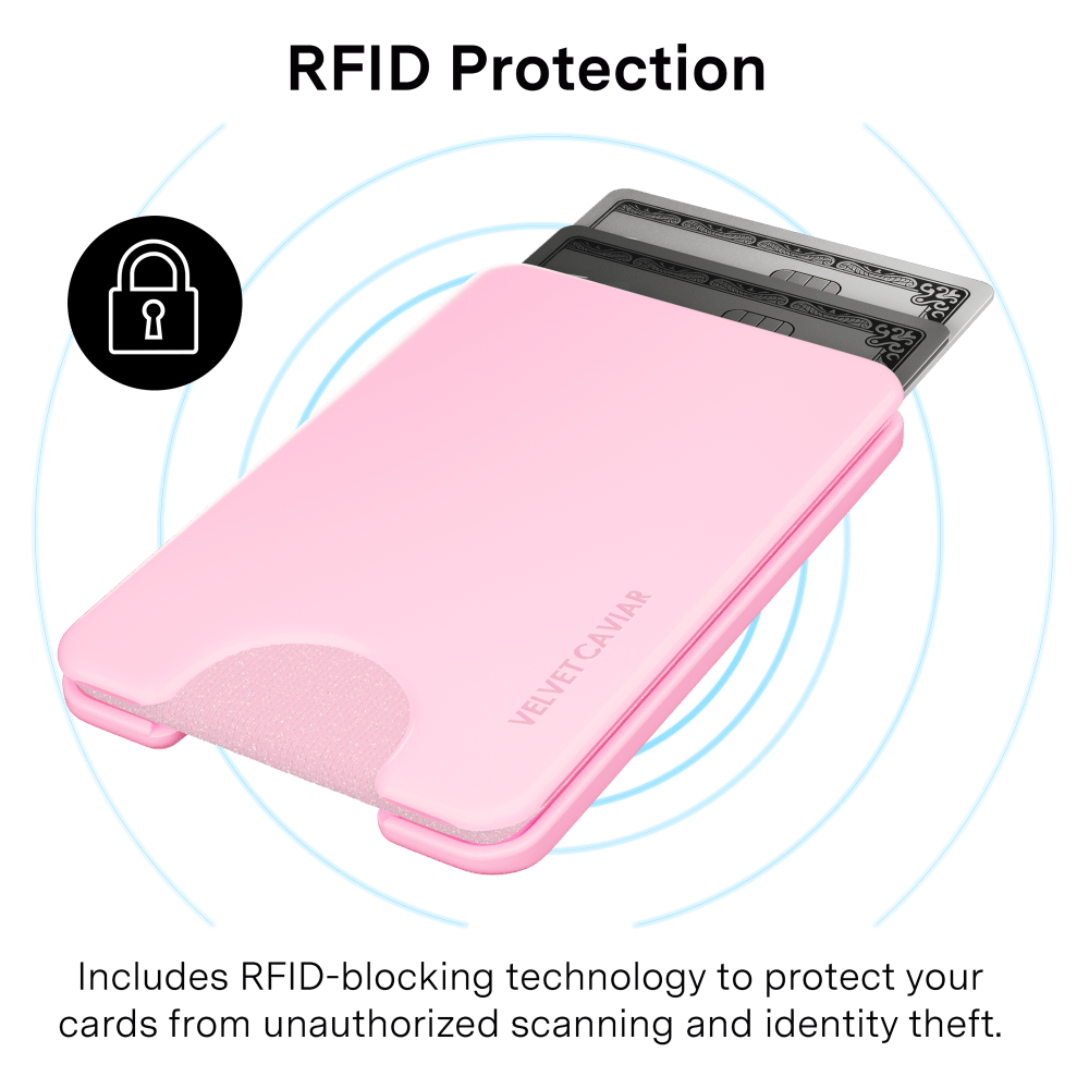 Wholesale cell phone accessory VELVET CAVIAR - Magsafe Phone Wallet - Strawberry Milk