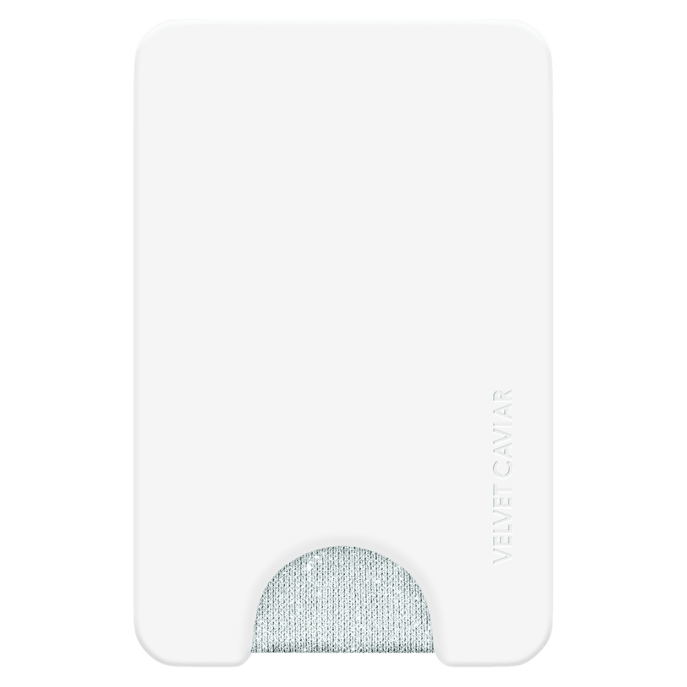 Wholesale cell phone accessory VELVET CAVIAR - Magnetic Phone Wallet - White