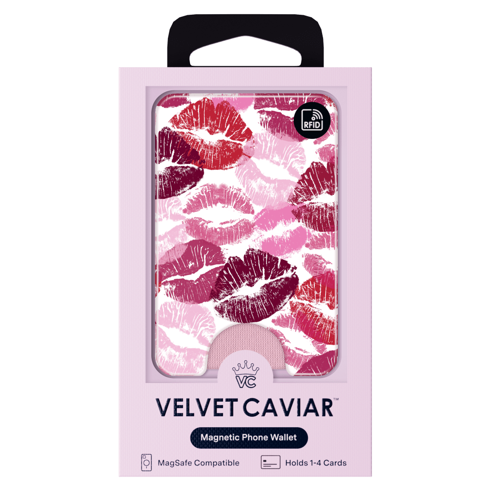 Wholesale cell phone accessory VELVET CAVIAR - Magnetic Phone Wallet - Kiss Me
