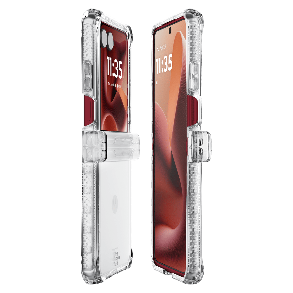 Wholesale cell phone accessory ITSKINS - Hybrid_R Clear Case for Motorola Razr Plus (2025) -