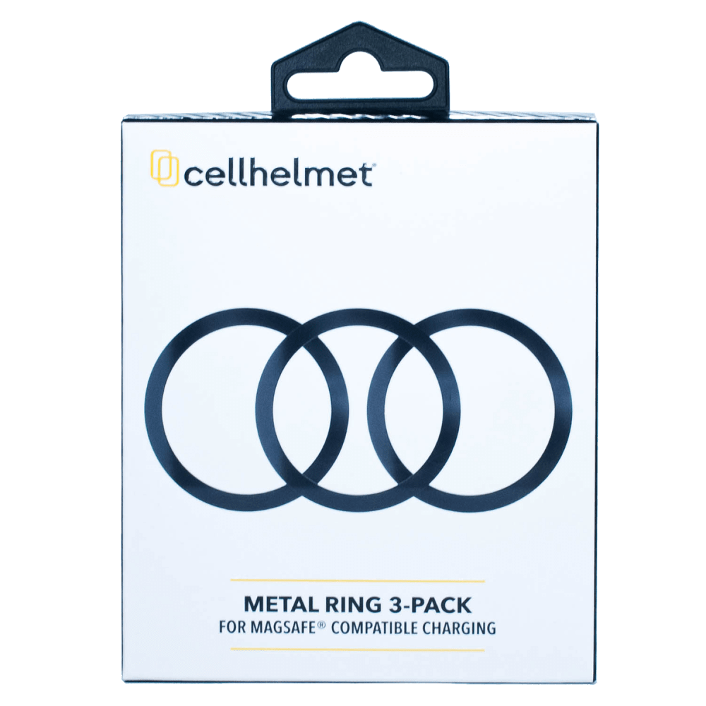 Wholesale cell phone accessory cellhelmet - 3 Ring Pack for Wireless Charging - Black