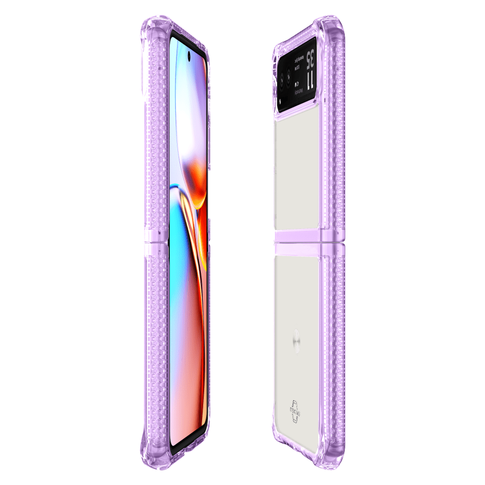 Wholesale cell phone accessory ITSKINS - Hybrid_R Clear Case for Motorola RAZR (2023) - Light