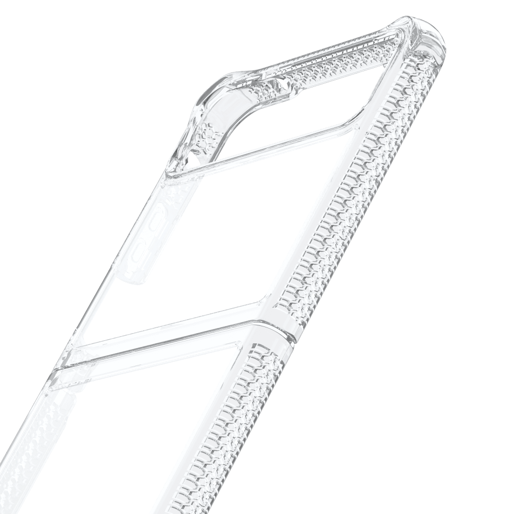 Wholesale cell phone accessory ITSKINS - Hybrid_R Clear Case for Motorola RAZR (2023) - Transparent