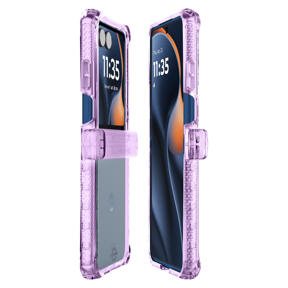 Wholesale cell phone accessory ITSKINS - Hybrid_R Clear Case for Motorola Razr (2025) - Light