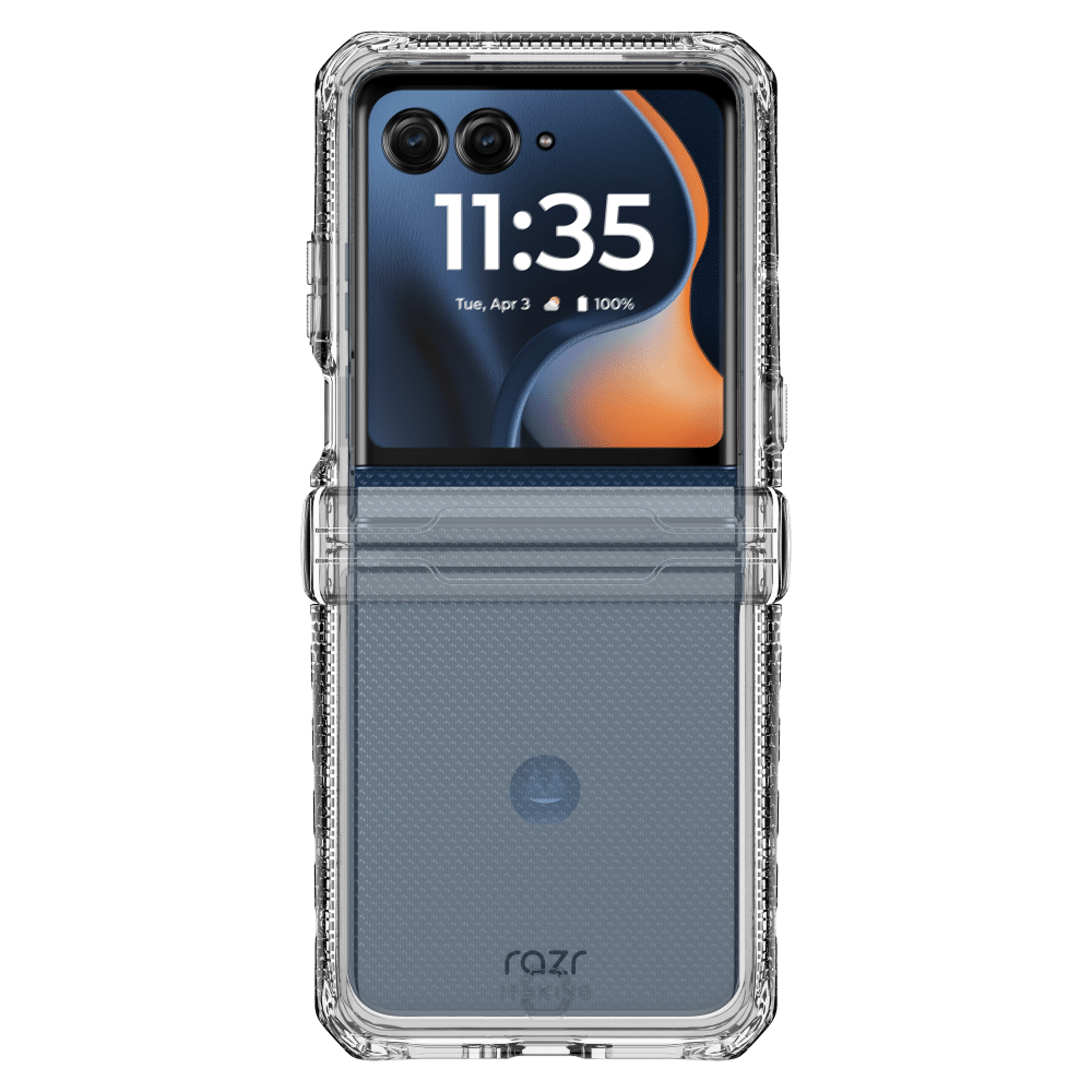 Wholesale cell phone accessory ITSKINS - Hybrid_R Clear Case for Motorola Razr (2025) - Transparent