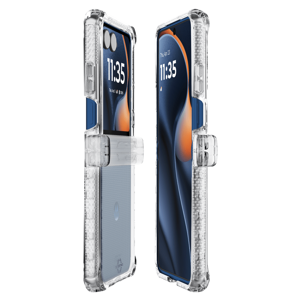 Wholesale cell phone accessory ITSKINS - Hybrid_R Clear Case for Motorola Razr (2025) - Transparent