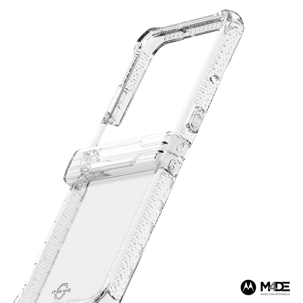 Wholesale cell phone accessory ITSKINS - Hybrid_R Clear Case for Motorola Razr (2025) - Transparent