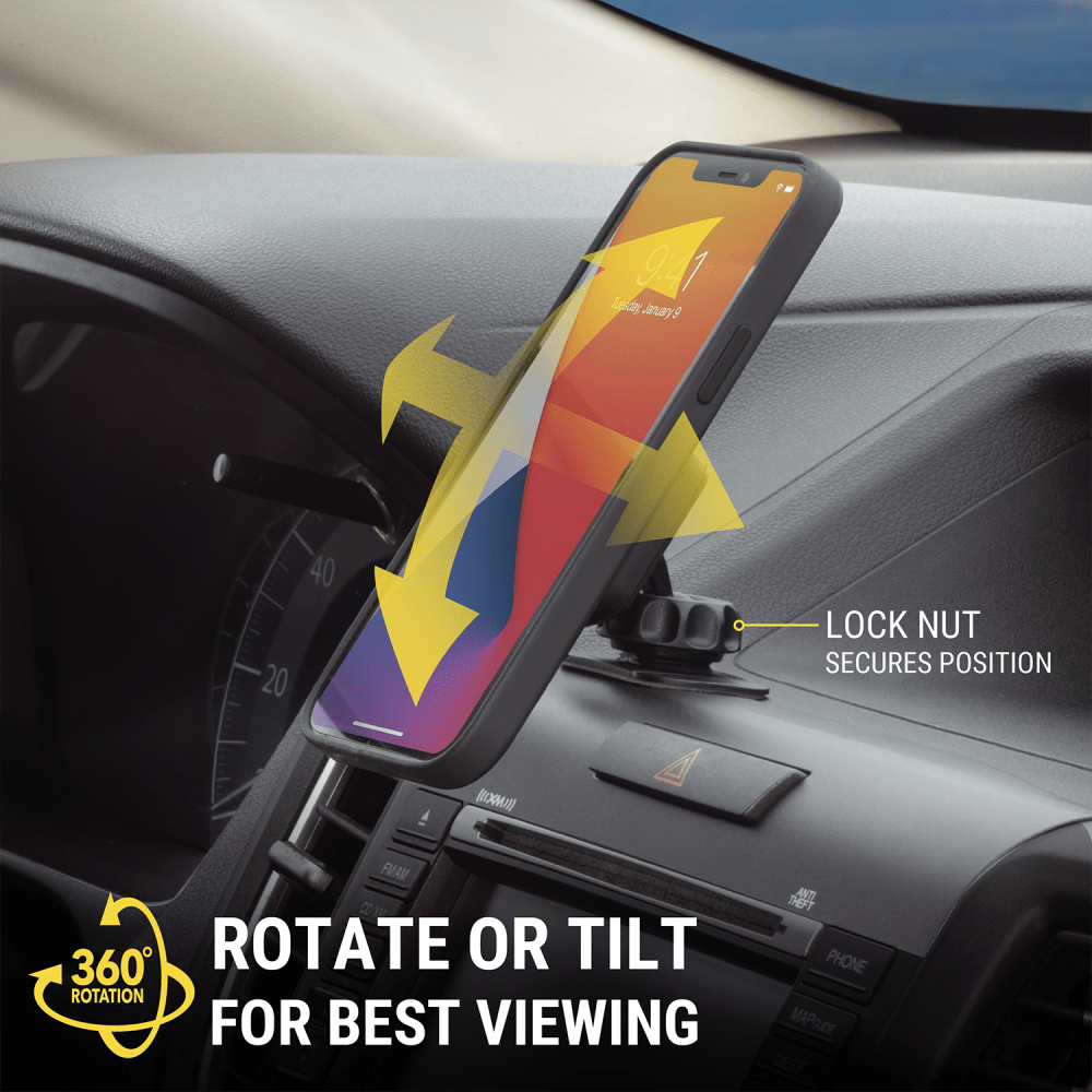 Wholesale cell phone accessory Scosche - MagicMount Xtra-Strength Dash - Black