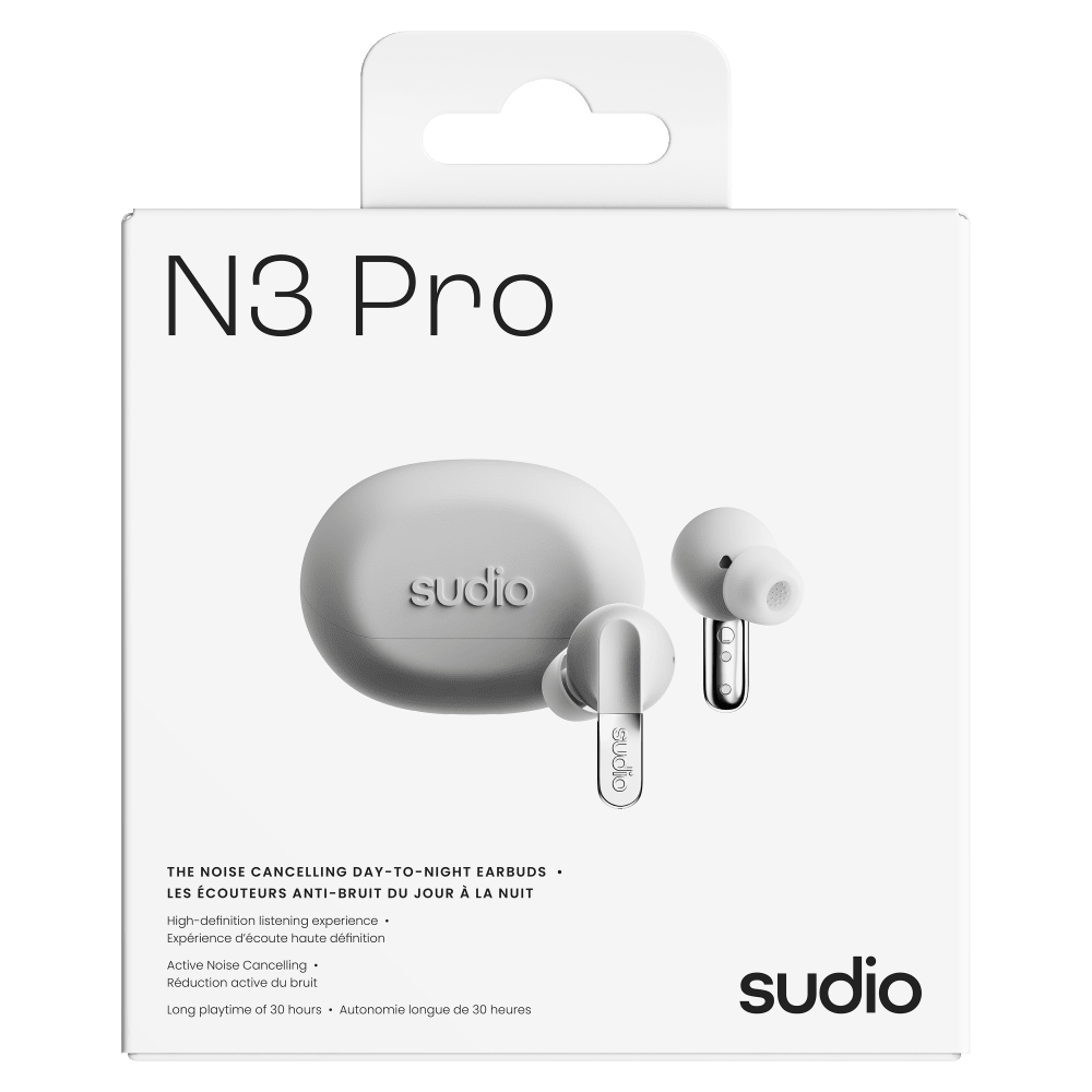 Wholesale cell phone accessory Sudio - N3 Pro Active Noise Cancelling Earbuds - White