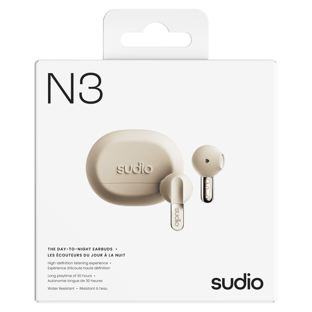 Wholesale cell phone accessory Sudio - N3 True Wireless Earbuds - Sand