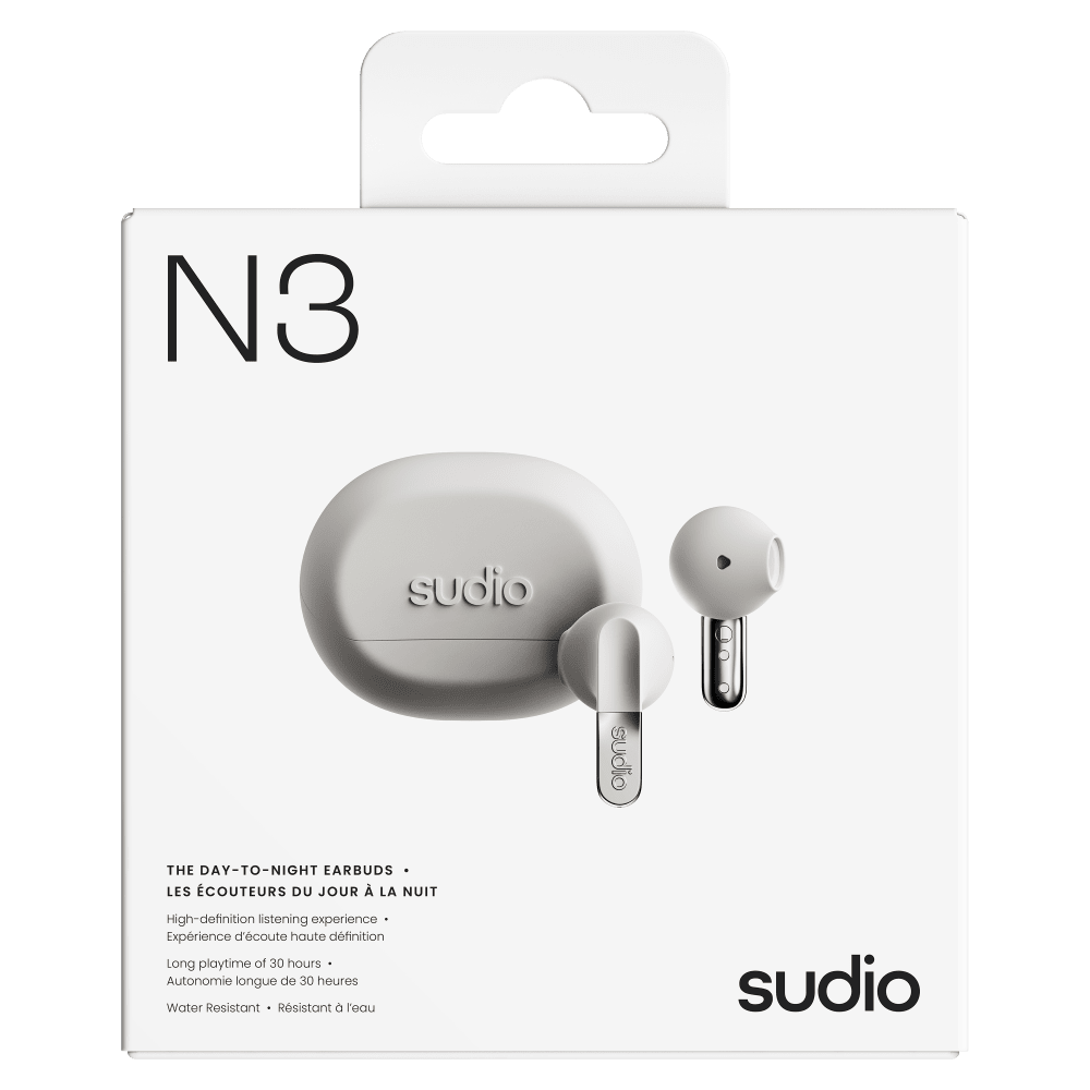 Wholesale cell phone accessory Sudio - N3 True Wireless Earbuds - White