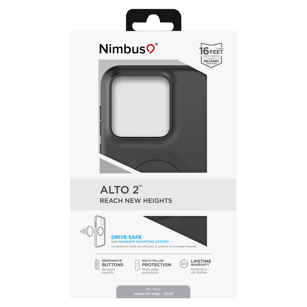 Wholesale cell phone accessory Nimbus9 - Alto 2 Case for Motorola Moto Edge (2026) - Black
